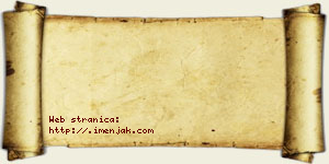 Jovana Bjelonić vizit kartica